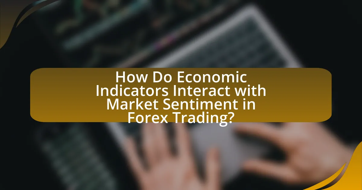 How Do Economic Indicators Interact with Market Sentiment in Forex Trading?