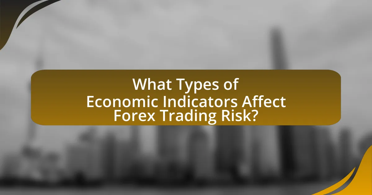 What Types of Economic Indicators Affect Forex Trading Risk?
