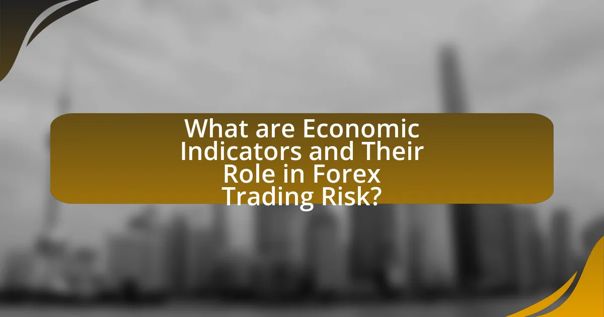 What are Economic Indicators and Their Role in Forex Trading Risk?