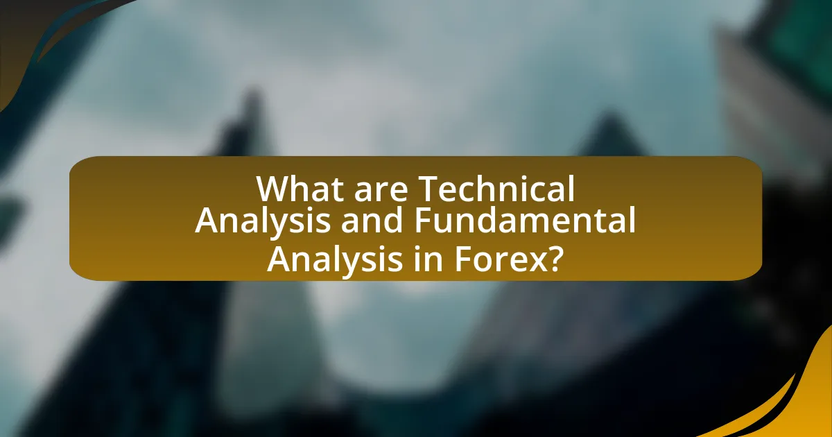 What are Technical Analysis and Fundamental Analysis in Forex?