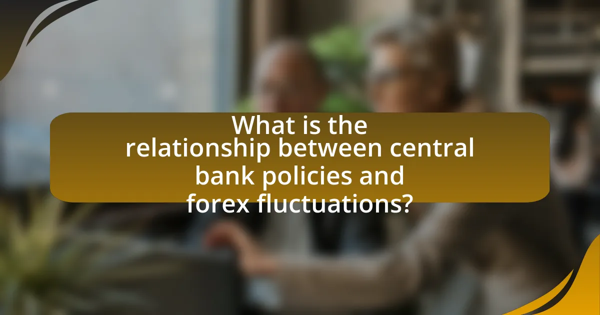 What is the relationship between central bank policies and forex fluctuations?